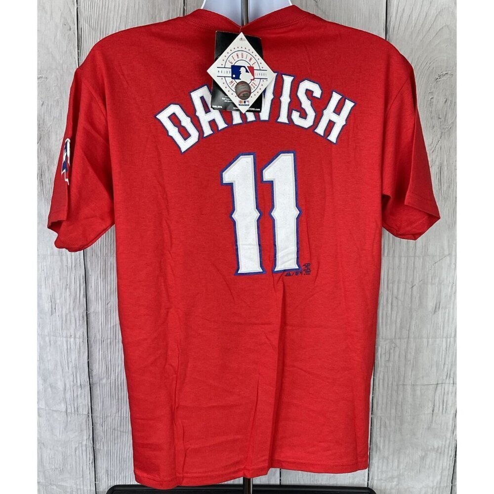 NWT MLB Yu Darvish Texas Rangers Youth XL Red Short Sleeve Jersey Shirt #11 - Picture 3 of 6